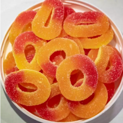 CandyLand Sour Peach Rings ,100g